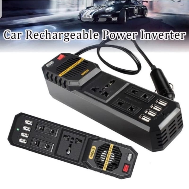 Car rechargeable power inverter 200W