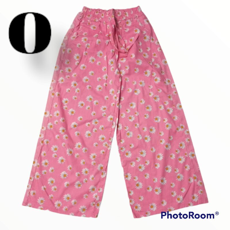 CELANA KULOT PANJANG DEWASA WANITA BAHAN KATUN STREACH MOTIF SANTAI MURAH-o