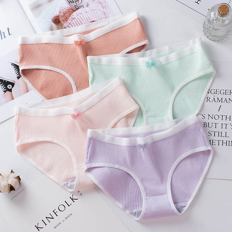 VS - Jepang CD imut fashion Undies Celana Dalam Wanita Polos high quality katunimport CD sexy C3