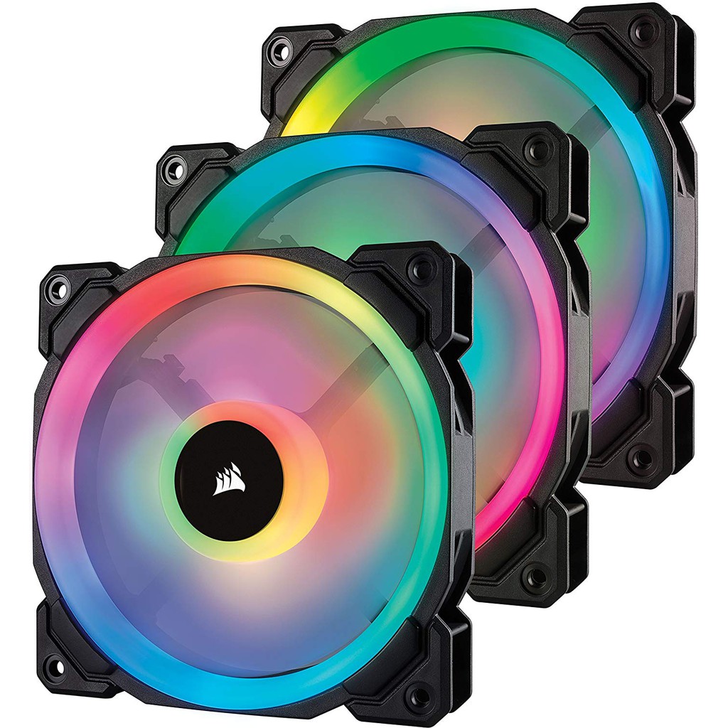 Coolerfan Corsair LL120 RGB (Three Pack) - With Lighting Node PRO - 12CM Fan