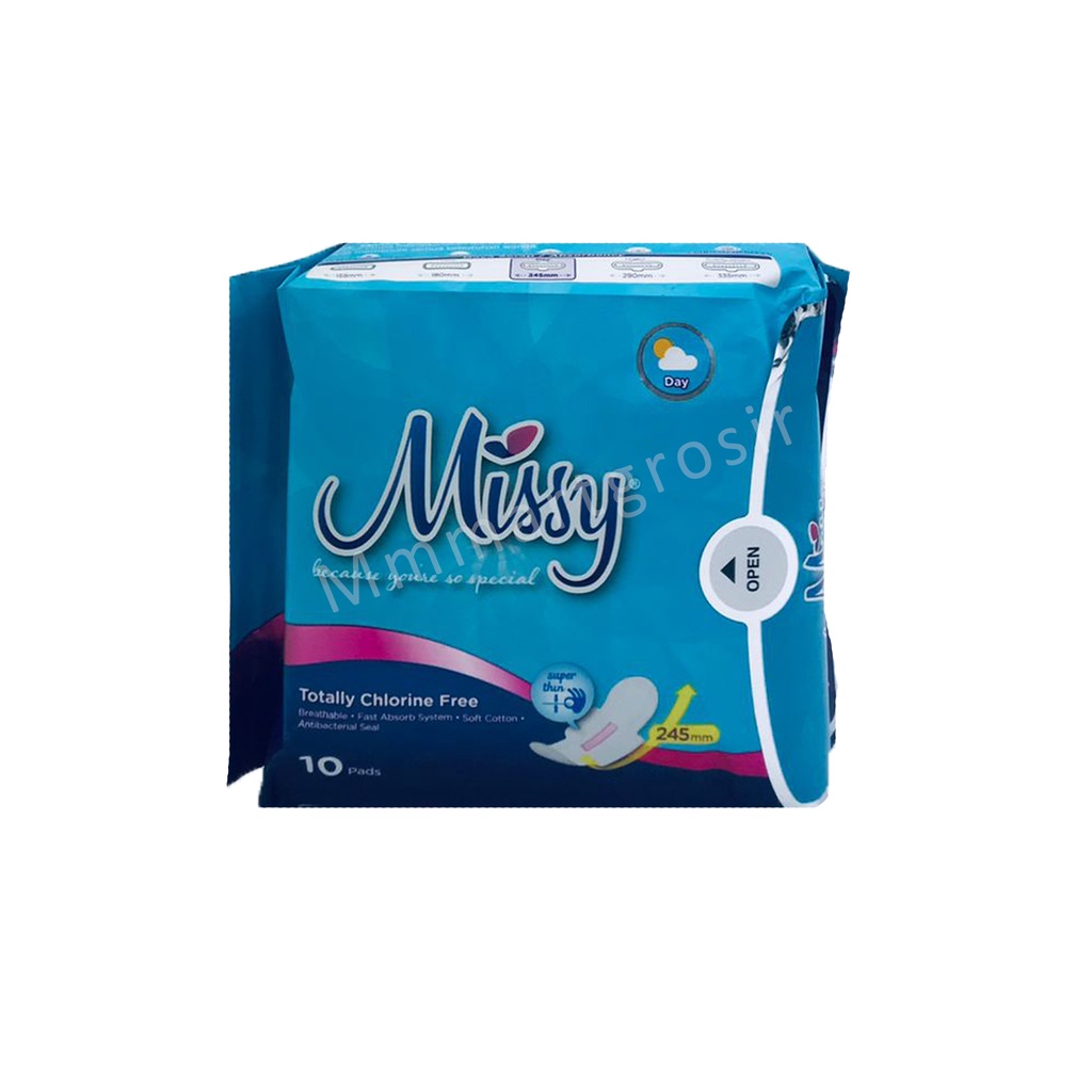 Missy / Pembalut Herbal Wing / Pembalut Day 245mm / 10pads