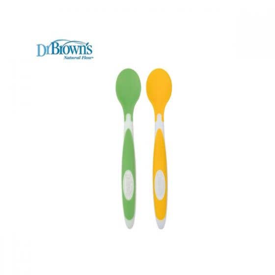 Dr.Browns Soft Tip Spoon / Sendok makan bayi [ Isi 2 / Isi 4 ] TF011 TF009