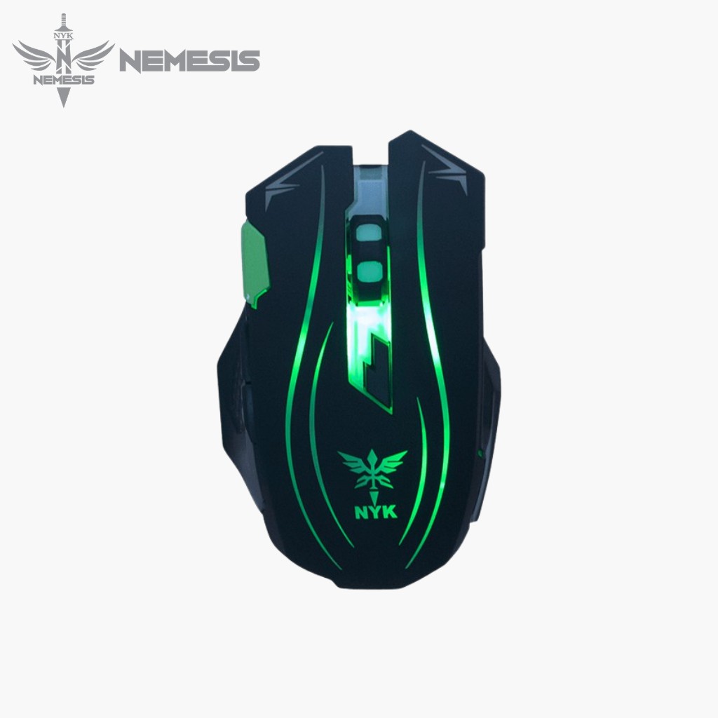 Mouse Gaming NYK GP-08 Wired 7 Tombol Macro Sensor A3050 Hitam