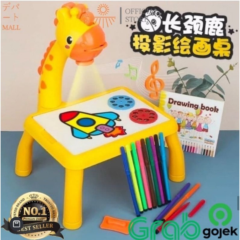 projector drawing table toys led meja menggambar anak