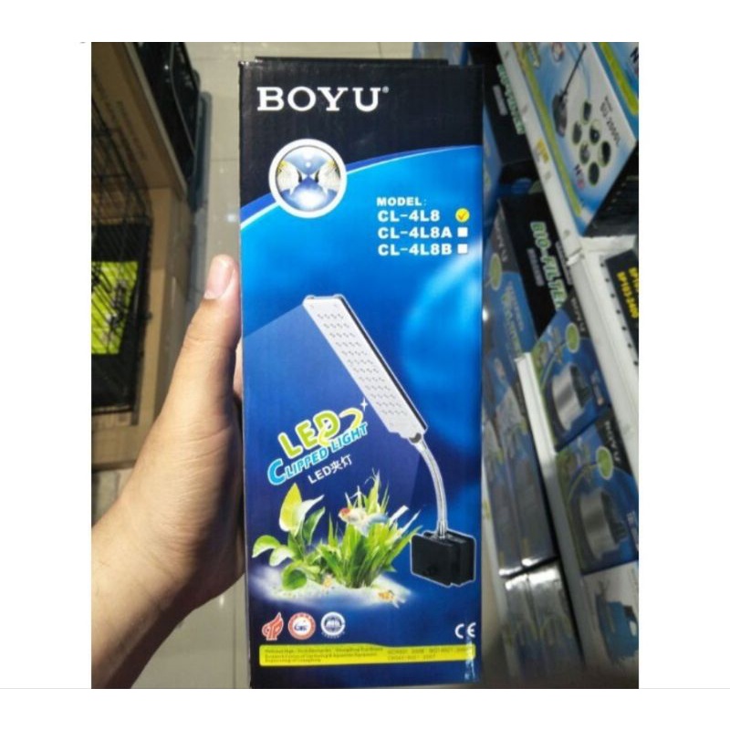 Boyu lampu aquarium LED CI-418 3,5W/lampu akuarium