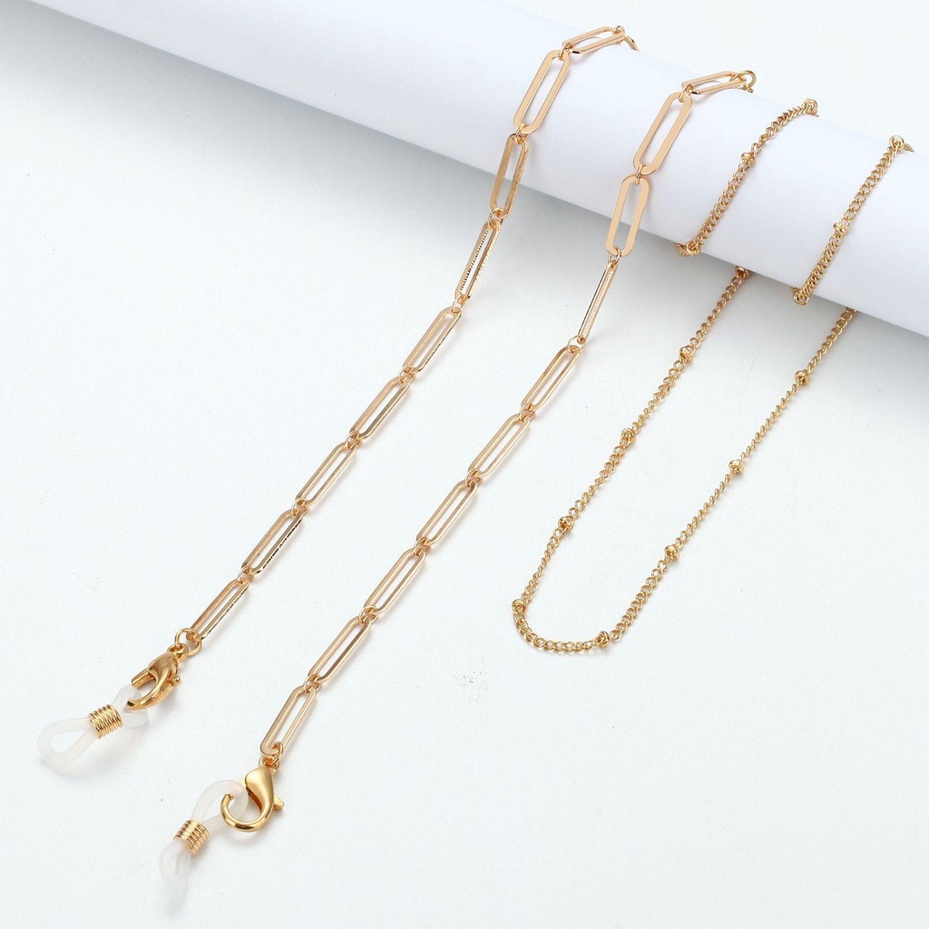 R-flower protectionChain Women Rose Flower Pearl protectionStrap Metal Pelindung Kabel Kacamataholder