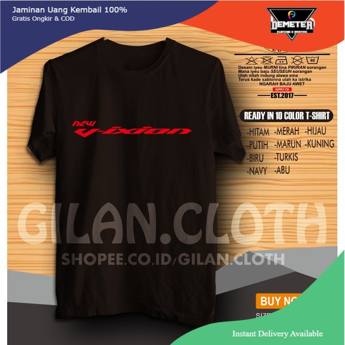 KAOS BAJU MOTOR YAMAHA NEW VIXION RACING OTOMOTIF - DEMETER CLOTH