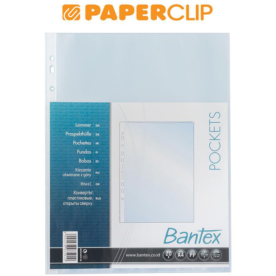 

POCKET FILE BANTEX RB2035EW A4 ISI 20