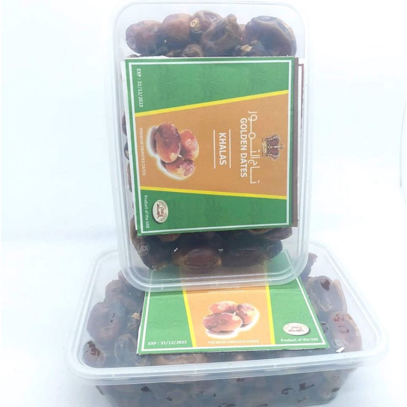 KURMA KHALAS PREMIUM 1KG /DATES CROWN/AL SAAD (KEMASAN TOPLES)