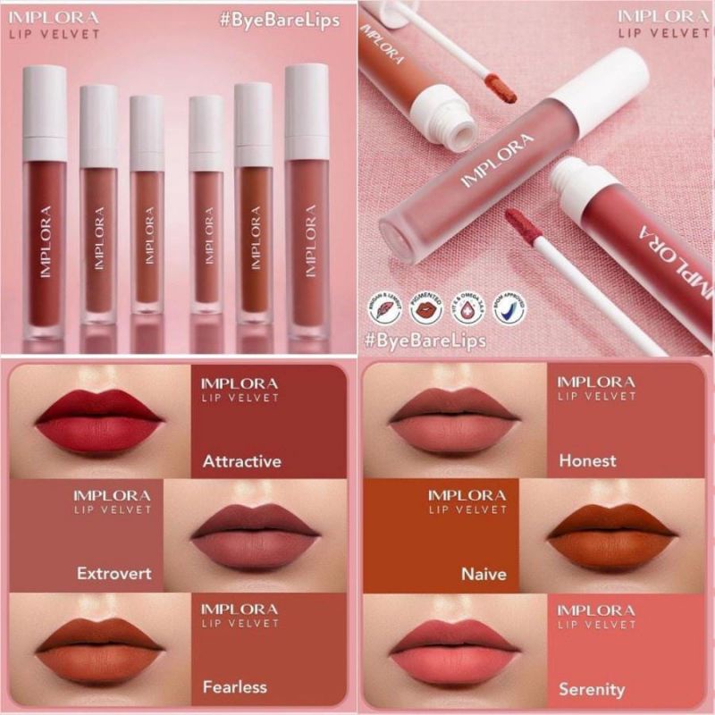 Implora Velvet Matte | Lip Velvet Implora Satuan