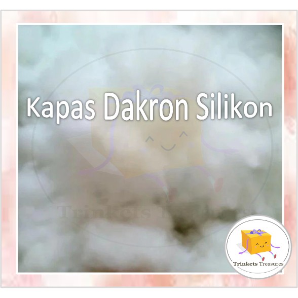 Kapas Dakron Silikon –  Silicone Dacron – kapas bantal boneka DIY 100g