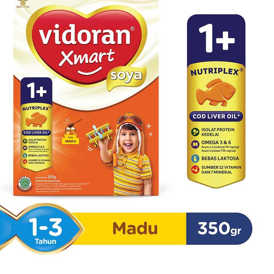 

✣Baru 7I88Z Vidoran Xmart Milk 1+ 1 Plus Rasa Vanila dan Soya Rasa Madu 350 gr 48 ☋Serba Murah
