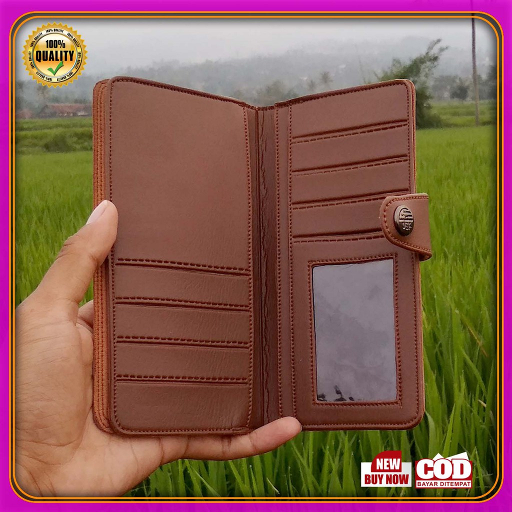 Lagi FLASH SALE!! Dompet Pria kancing panjang Dewasa Lipat kekinian