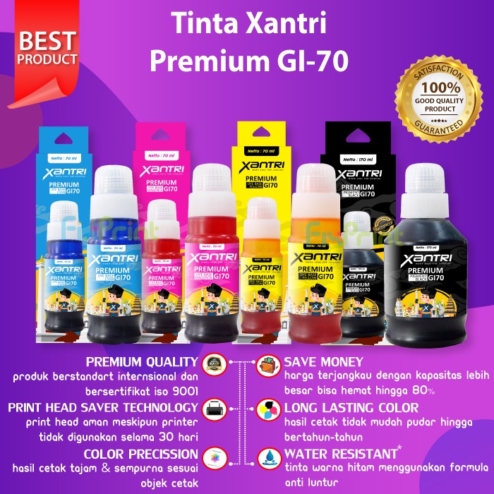 Tinta Pengganti Original GI 70 GI70 Compatible GM2070 GM4070