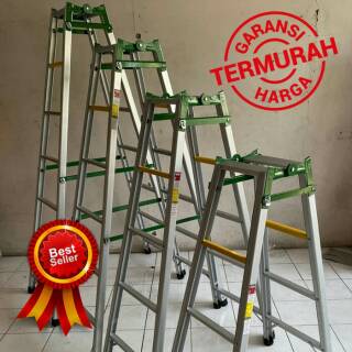 TANGGA LIPAT ALUMINIUM 1 METER 100 CM MURAH TEBAL KOKOH BAGUS | Shopee