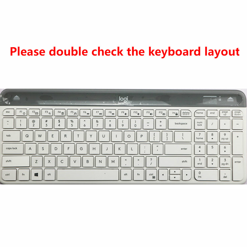 For Logitech MK470 K580 Soft Ultra-thin Silicone Laptop Keyboard Cover Protector