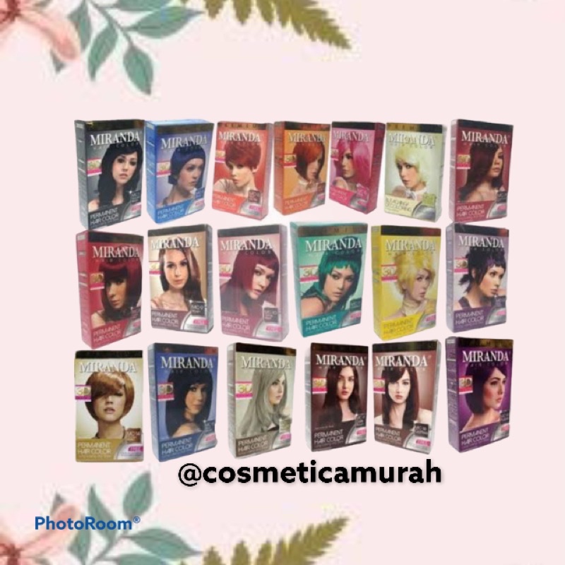 warna lengkap - [ BISA GOSEND ] MIRANDA HAIR COLOUR / CAT RAMBUT MIRANDA