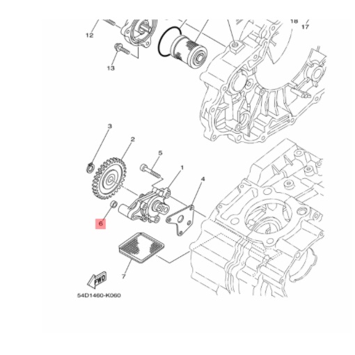 KARET SIL SEAL GASKET POMPA OLI SCORPIO ORIGINAL YGP 90430-06156