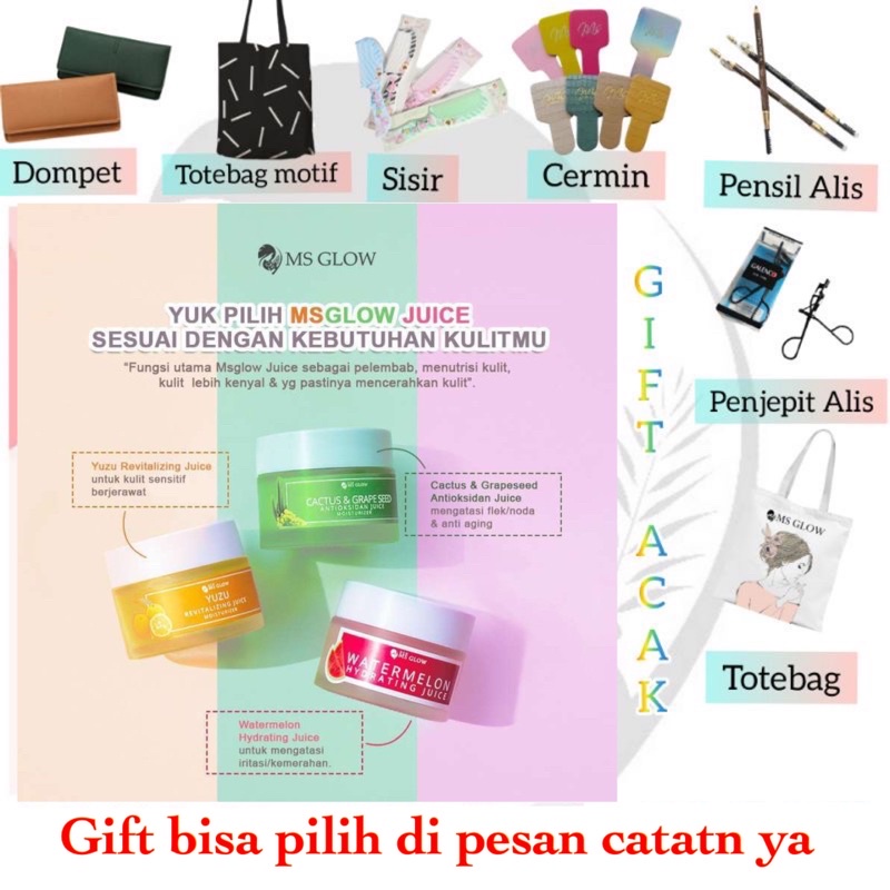 (Moisturizer) yuzu, Warermelon, cactus MS glow original BPoM