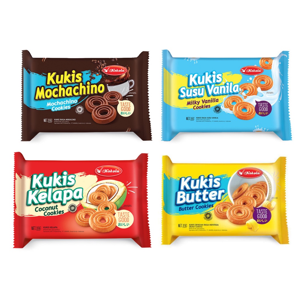 

KOKOLA Kukis Susu Vanilla & Mochachino Pack 218gr