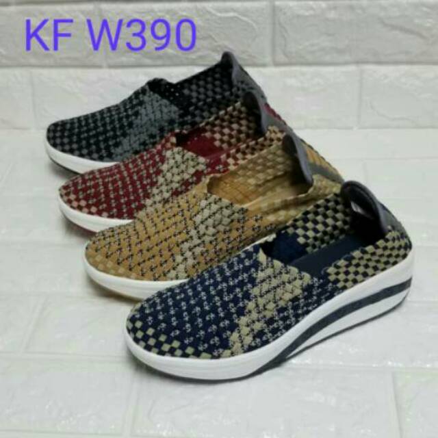 Sepatu Rajut KIDDO W390 WEDGES ORIGINAL