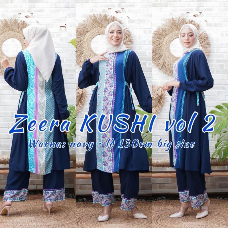 Daster Arab ZEERA KUSHI Gamis Rayon Baju Setelan Big Size Jumbo