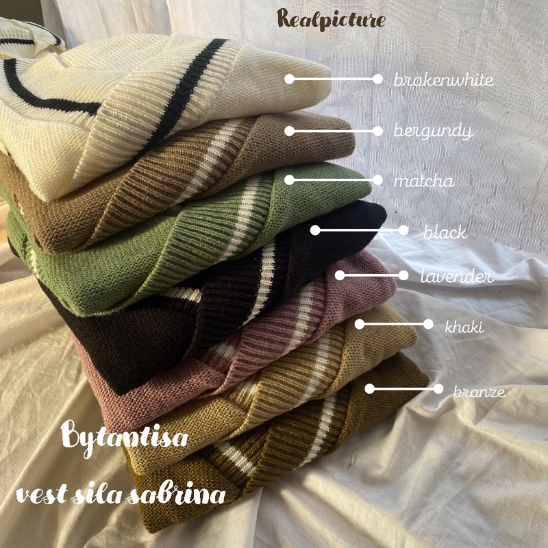 VEST ROMPI RAJUT SILA | VEST KNIT SILANG SABRINA