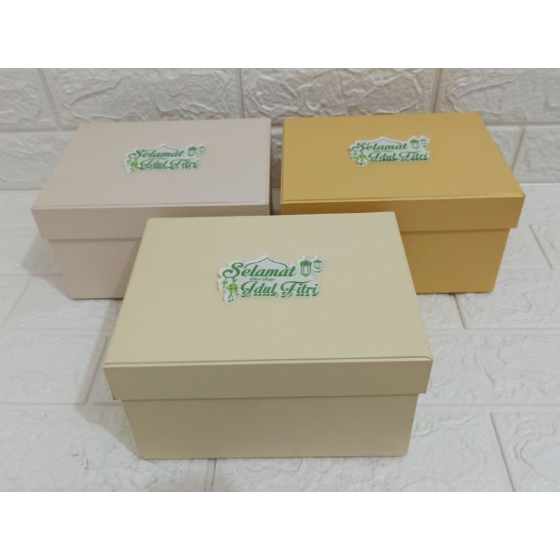

box hampers lebaran / idul fitri hardbox READY STOCK SIAP KIRIM BISA SATUAN