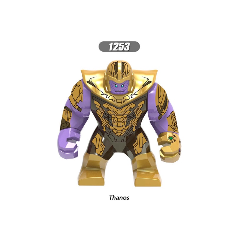 Mainan Balok Bangunan Boneka Hulk Thanos Marvel Bahan ABS Untuk Koleksi Anak Laki-Laki