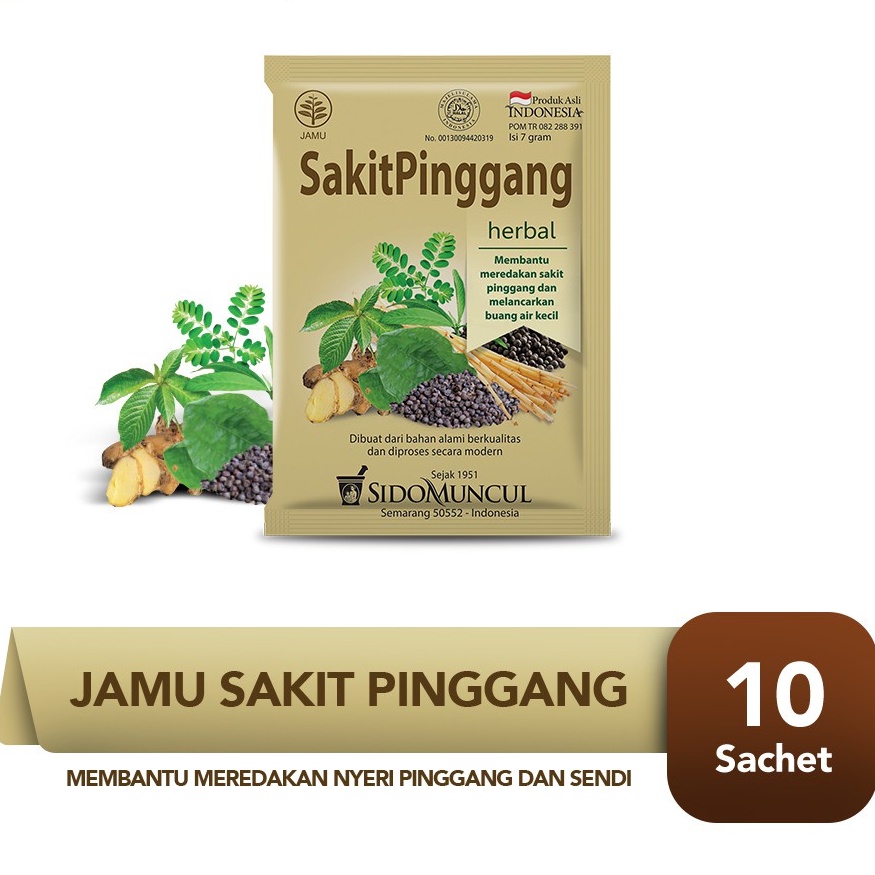 

Sidomuncul Obat Sakit Pinggang Jamu Pegal Linu Pegel Linu Nyeri Sendi Otot Minuman Herbal Segar Tradisional Bubuk Sachet