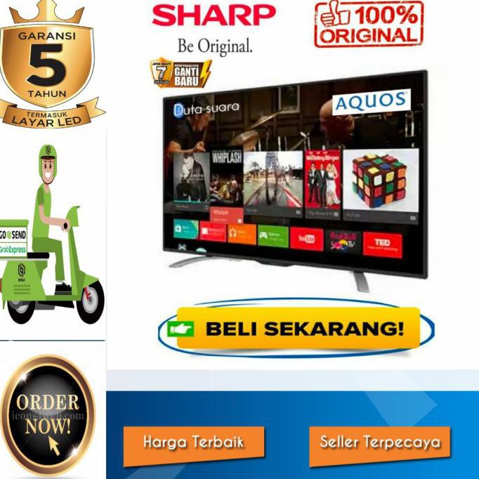 Ready&Siapkirim Tv Led Sharp 32 Inch Digital Smart Tv Full Hd Upscaling Garansi Resmi