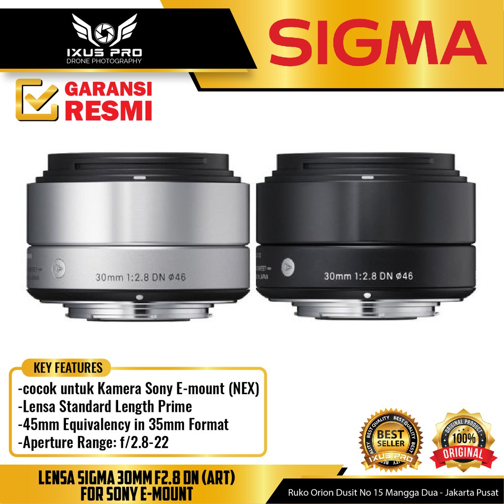 Lensa Sigma 30mm F2.8 DN (A) For Sony E