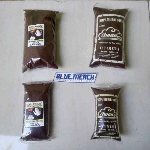 Kopi bubuk MURNI KOPI LANANG ROBUSTA & CAP AWAN