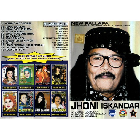 VCD KARAOKE jhoni iskandarnew pallapa