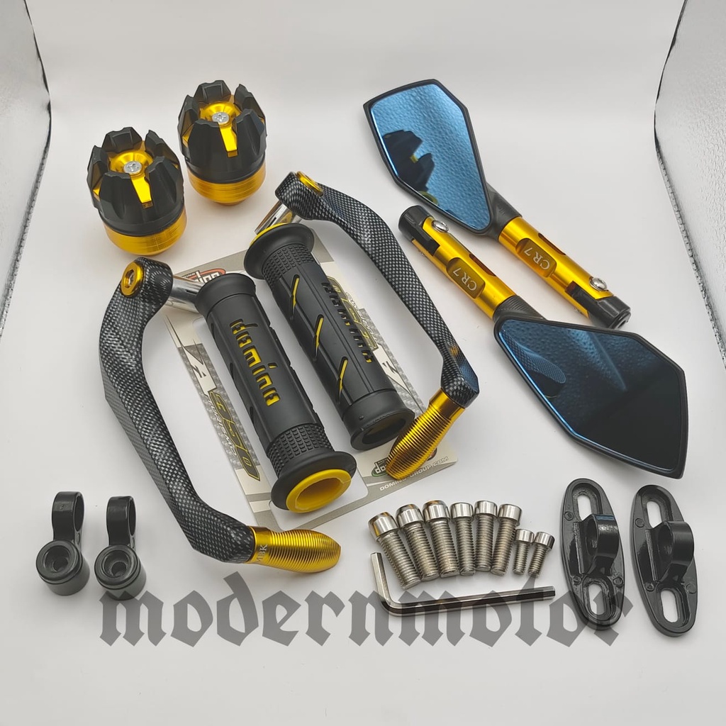 PROGUARD CARBON SABIT SPION MOTOR TOMOK V2 JALU AS RODA HANDGRIP DOMINOL ALLL MOTOR UNIVERSAL
