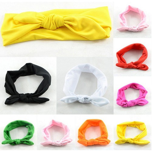 [1KG 120PCS] LBS Bandana Pita Polos Kelinci Bando Bandana Headband Anak Bayi