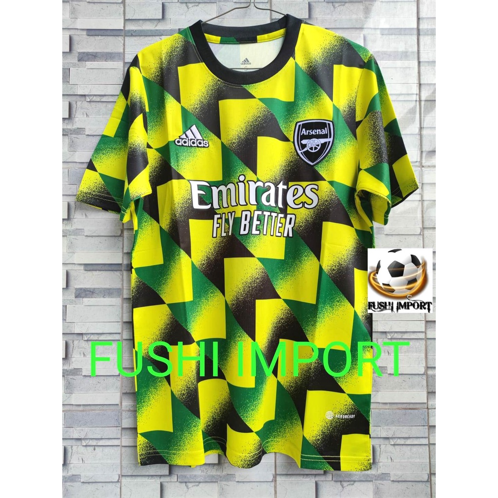 Jersey Baju Bola Arsenall Training Arrow 2022 2023 Grade Ori