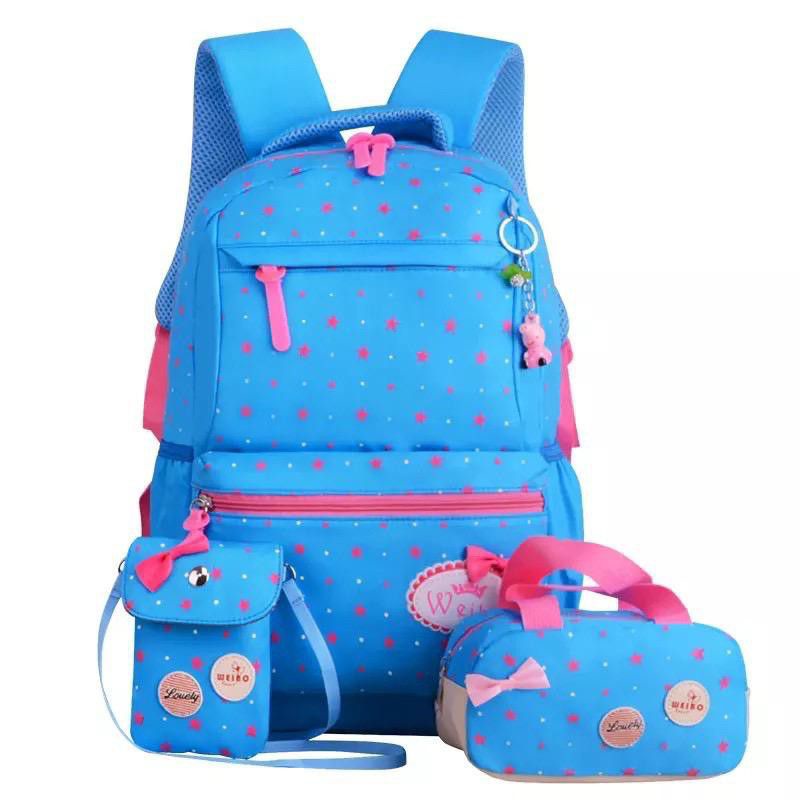 dnr01-NEW ARRIVAL!! Tas Sekolah 3 in 1 Anak Perempuan Sekolah Dasar 1-2-3-4-5-6 Kelas Anak TK SD Ransel Gadis