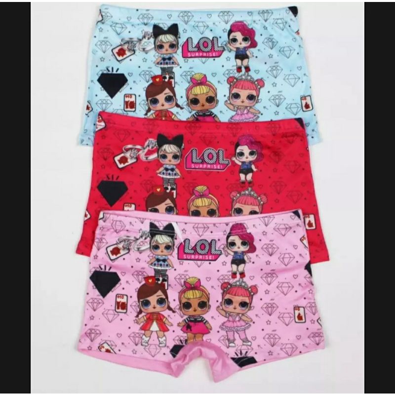 celana dalam anak model boxer ukuran M L XL MOTIF ANAK CEWEK