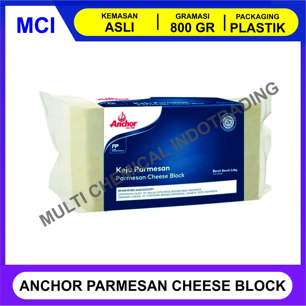 

ANCHOR PARMESAN CHEESE BLOCK 800 GR / KEJU PARMESAN BLOK