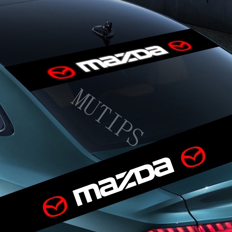 Stiker Kaca Depan Dan Belakang Mobil Mazda Bahan PVC Tahan Air Untuk 2 3 5 6 CX3 CX5 CX30 CX8 bl gh