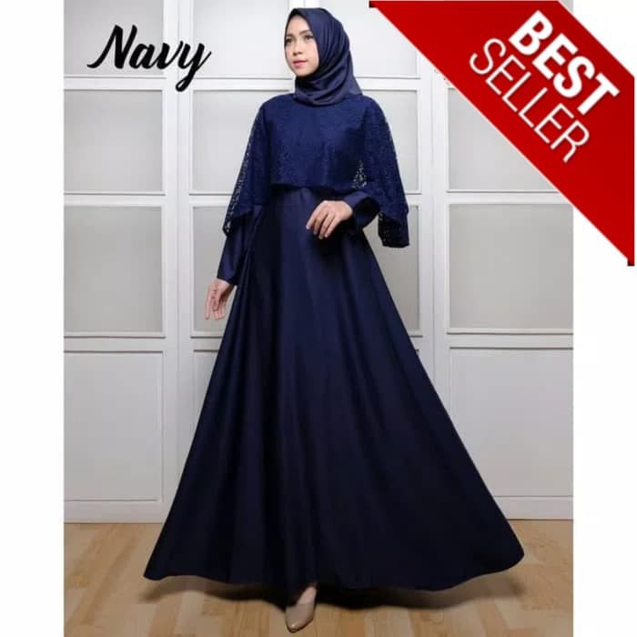Gamis Pesta New Olivia Odf Real Pic Baju Muslim Wanita Dress Mewah - Merah Muda