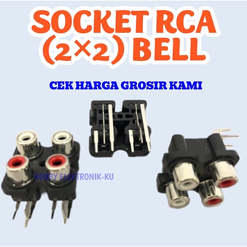 SOCKET RCA 2x2 BELL