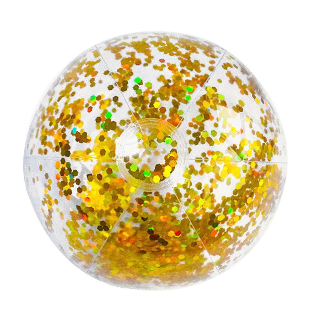 REBUY Rebuy Beach Ball Pantai Dewasa Kolam Renang Tiup Mainan Bola Transparan Sequin Confetti Glitters Bola Bermain Air