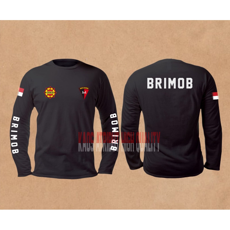 kaos atasan BRIMOB kaos Brimob lengan panjang