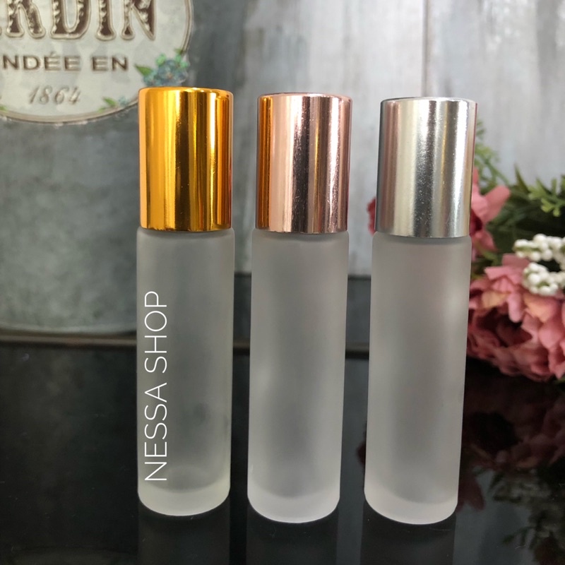 Botol Roller Kaca Frosted 10 ml/ Doff/ Rollon Roll on TEBAL