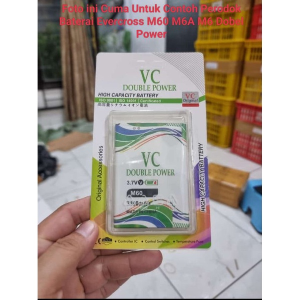 Baterai Evercoss M6 M6A M60 Dobel Power VC Battery Batre Batteri