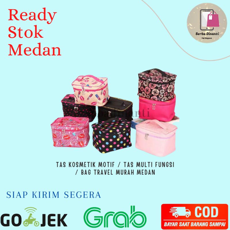 Tas Kosmetik Motif / Tas Multi Fungsi / Bag Travel Murah Medan