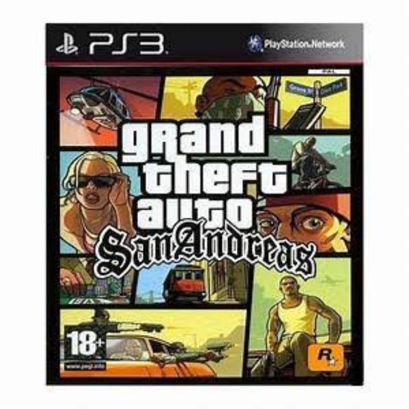 DVD game ps3 GTA sa