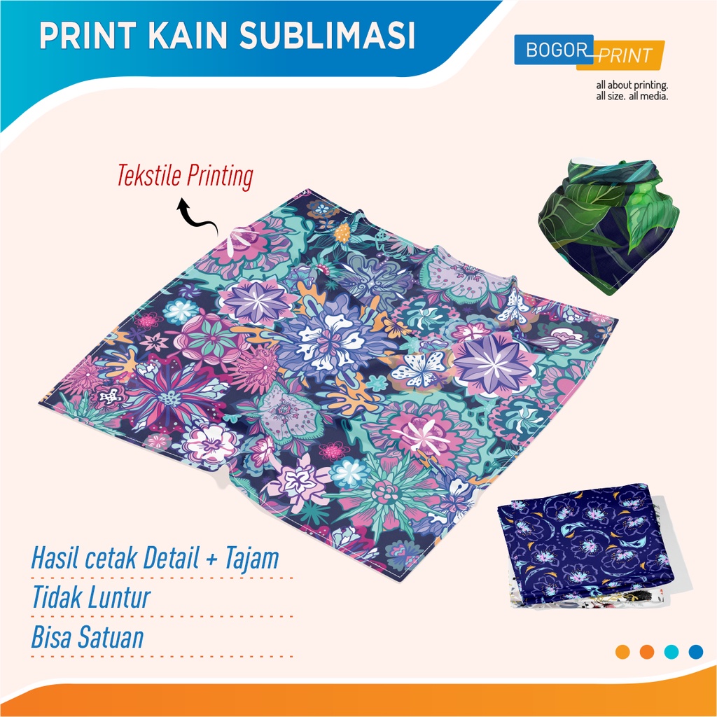Cetak Kain / Print Kain / Sublimasi / Cetak Sublime / Cetak Satin / Full Color / Grosir